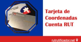 Tarjeta de Coordenadas Cuenta RUT