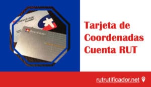 Tarjeta de Coordenadas Cuenta RUT