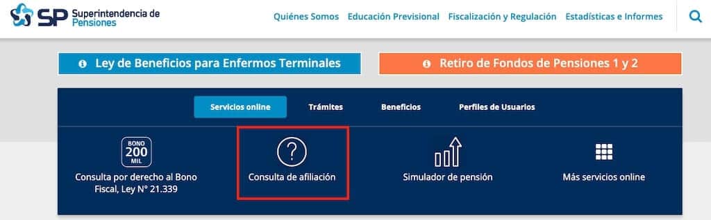 Como saber en que AFP estoy con mi RUT paso 2