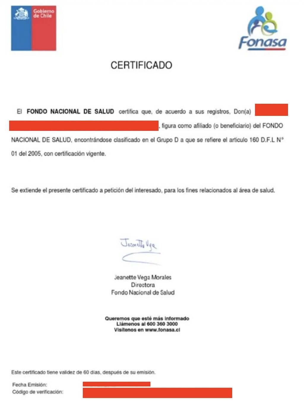 como saber si estoy en FONASA con mi RUT paso 4