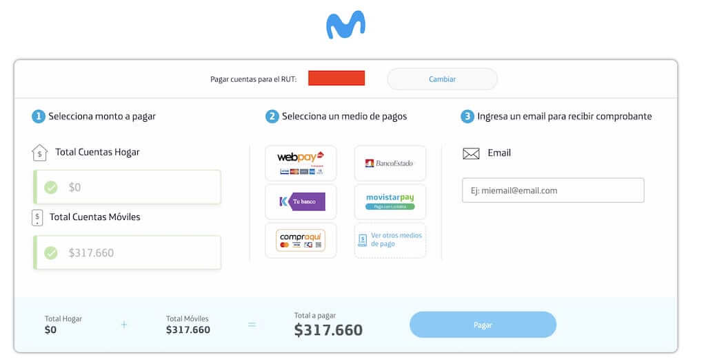 como saber si tengo deuda en movistar con mi RUT paso 5