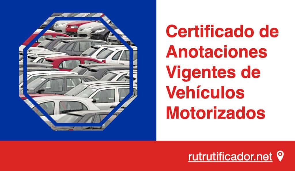Certificado de Anotaciones Vigentes de Vehículos Motorizados