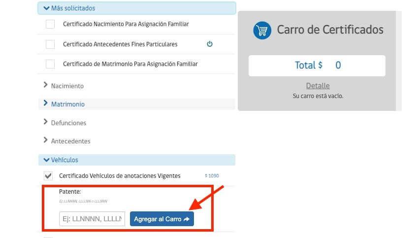 como obtener certificado de anotaciones vigentes online paso 2