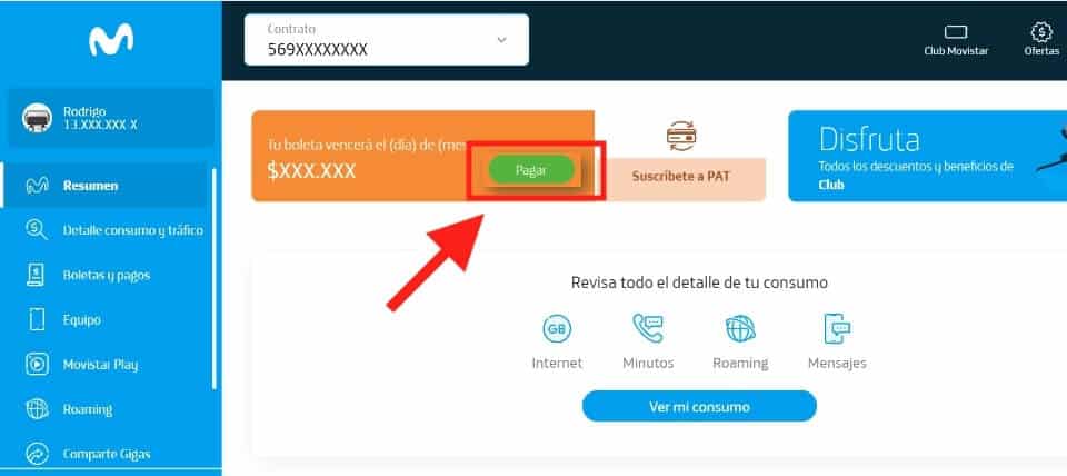 sucursal virtual movistar pagar