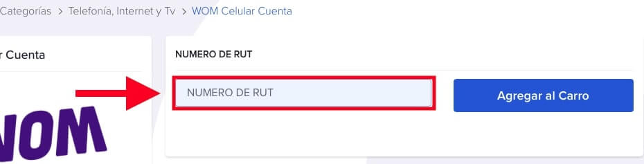 pagar wom con rut sencillito