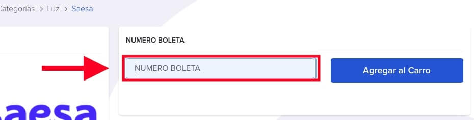 pagar saesa sencillito numero de boleta