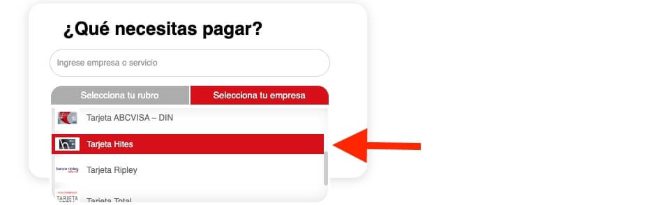 pagar hites en unired paso 3