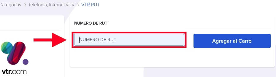 pagar vtr con rut sencillito