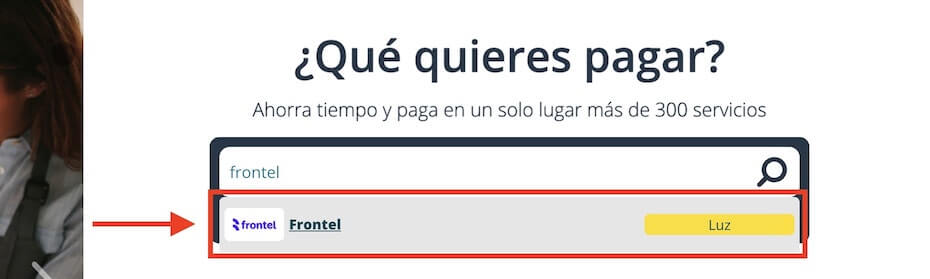 Pagar Frontel por Servipag paso 4