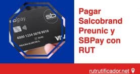 Pagar Salcobrand Preunic y SBPay con RUT