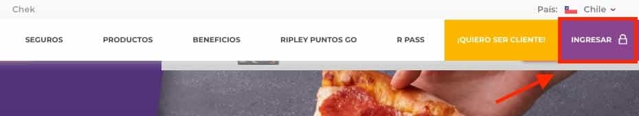 como ver estado de cuenta de Ripley con el Rut paso 2