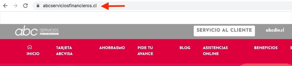 como ver tu estado de cuenta ABCDIN con RUT paso 1