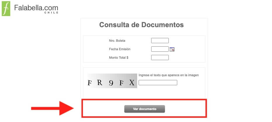 ver documento falabella por numero de boleta