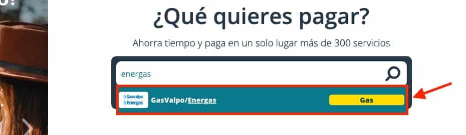 Pagar Energas por Servipag paso 4