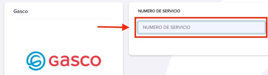 Pagar Gasco en Sencillito paso 4