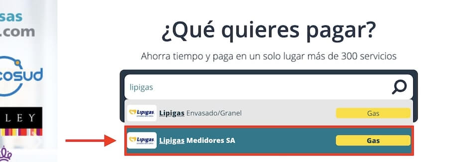 Pagar Lipigas online por Servipag paso 4