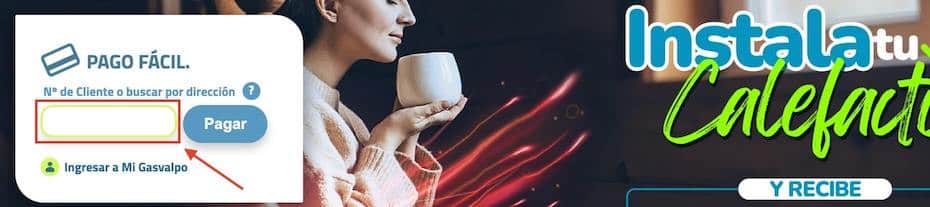 pagar Gasvalpo sin clave ni contraseña paso 2