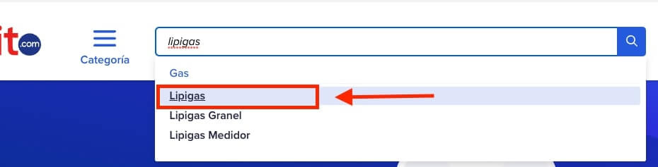 pagar Lipigas en Sencillito paso 3